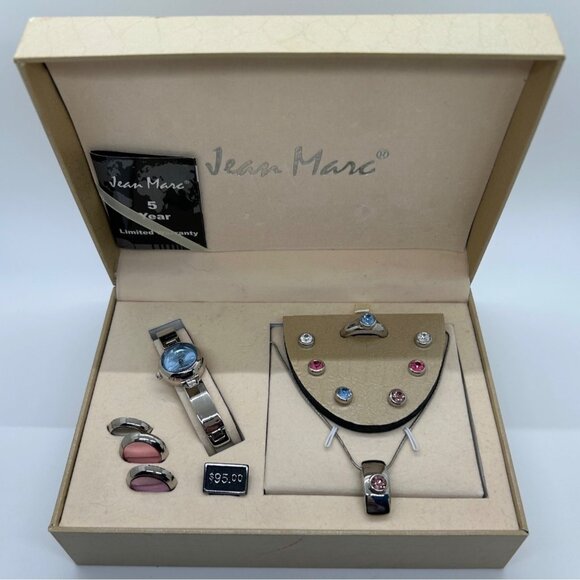 Jean Marc Jewelry - Jean Marc Vintage Y2K  Watch Interchangeable Ring Necklace Gift Set Working READ